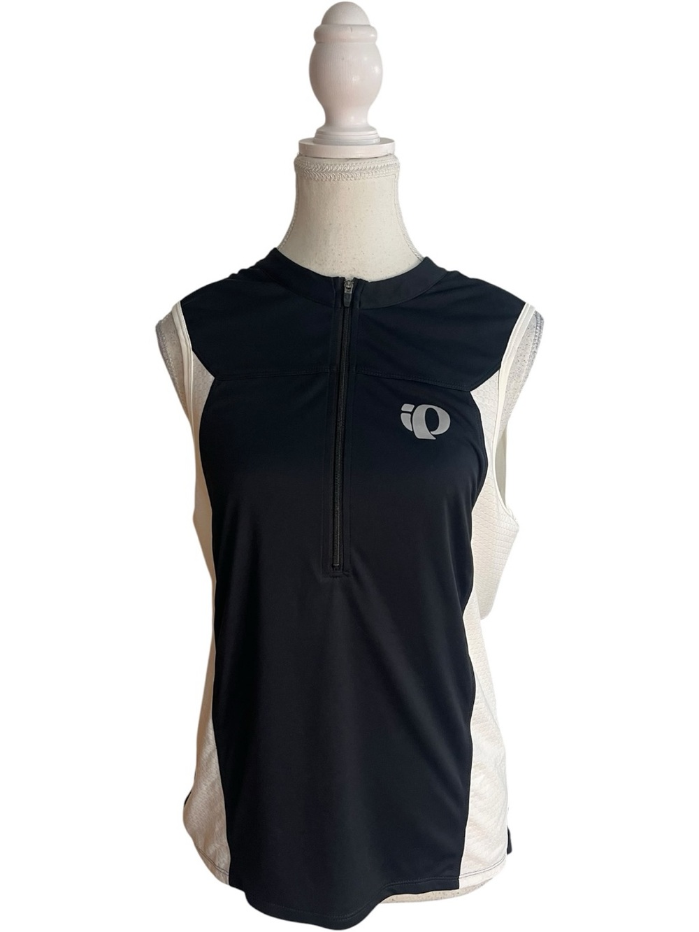Pearl Izumi Elite Tri SL Sleeveless Cycling Jersey Tank Top Black White
